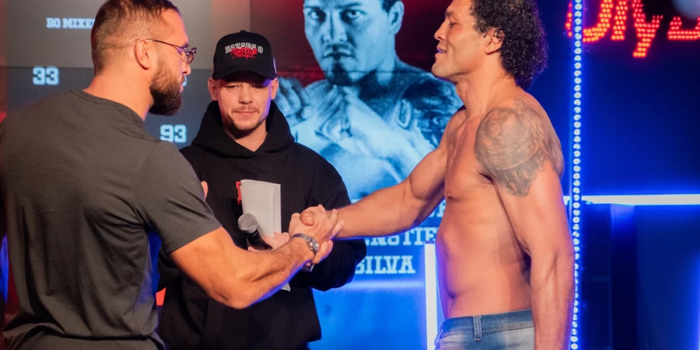 BAZARA 0 Fight Club III oficiālā svēršanās.