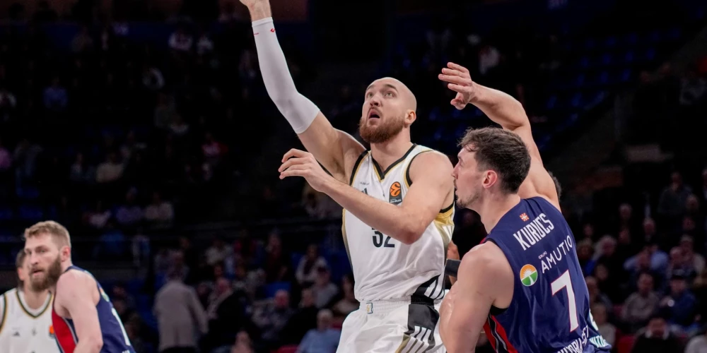 Kurucs guva divus punktus, kamēr "Baskonia" mājās uzvarēja Vilērbānas ASVEL.