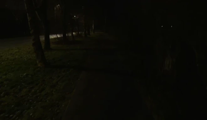 Дети идут в школу в темноте, мамы катят коляски на ощупь.