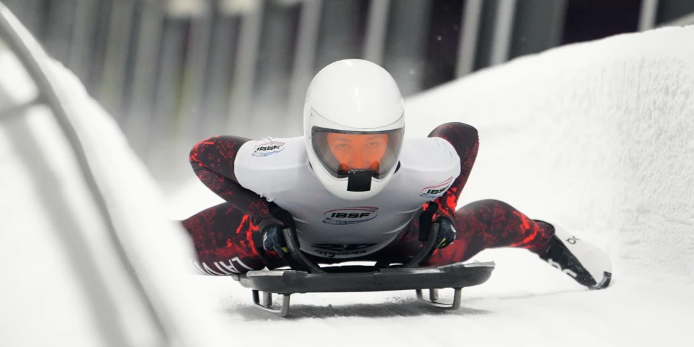 Lavijas vadošā skeletoniste Marta Andžāne.