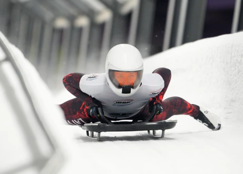 Lavijas vadošā skeletoniste Marta Andžāne.