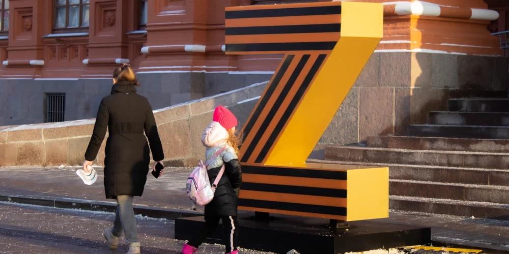 Krievijā karš Ukrainā tiek uztverts kā ideoloģiska cīņa par lielvaras statusu.