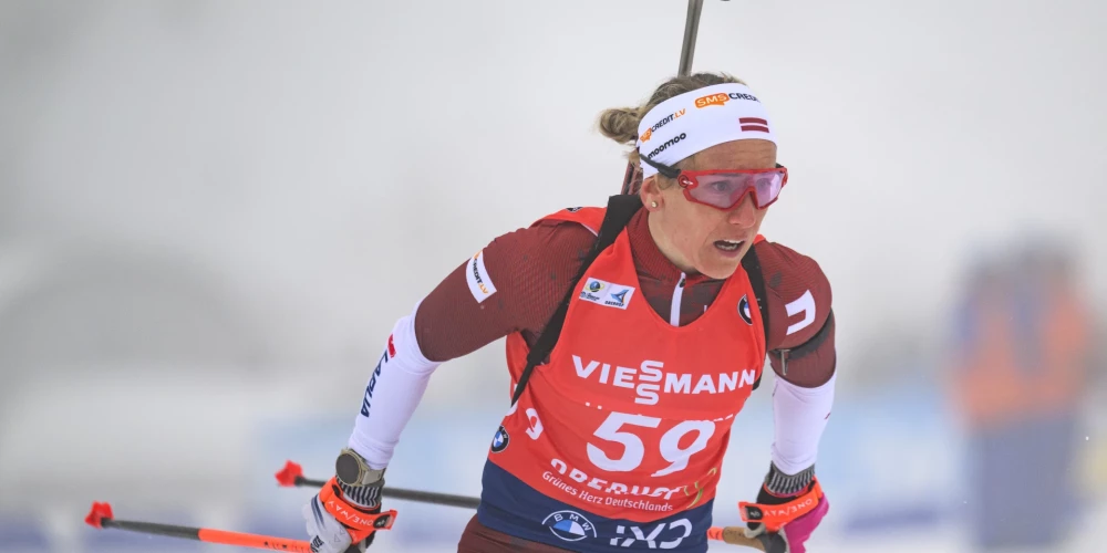 Baiba Bendika trasē bija viena no ātrākajām, bet šoreiz pievīla šaušana stāvus.