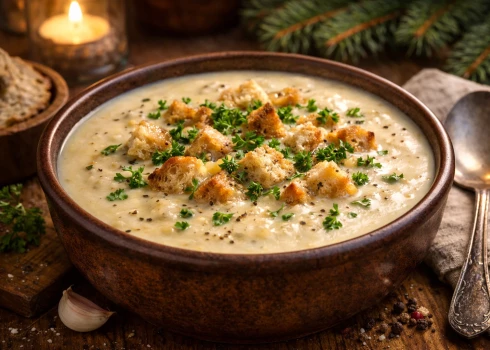 Sasildies un palutini garšas kārpiņas ar biezzupu