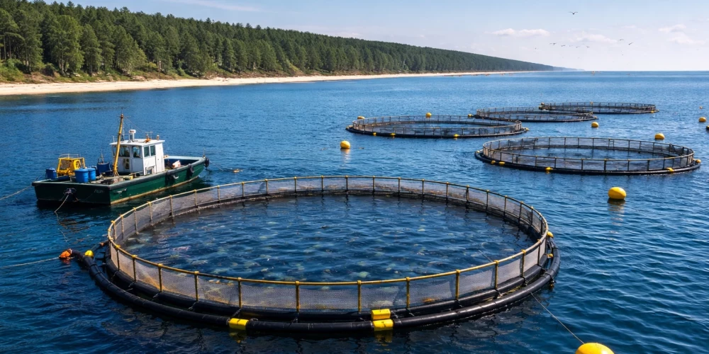 В Рижском заливе хотят поставить морские садки для радужной форели.