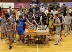 FOTO: Rūjienā jau 75. reizi aizvadīts Tradicionālais basketbola turnīrs