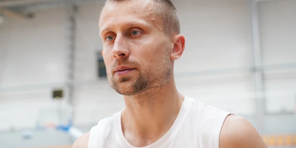 Latvijas vīriešu basketbola izlases kandidāts Mārtiņš Laksa.
