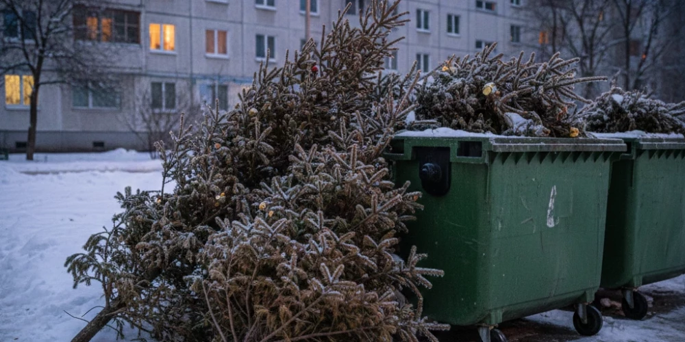 Не выбросили вовремя? Елка после праздников может обойтись в 6 евро.