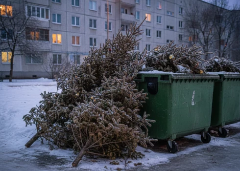 Не выбросили вовремя? Елка после праздников может обойтись в 6 евро.