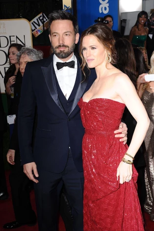 Dženifera Gārnere un Bens Afleks “Zelta globusu” vakarā 2013. gadā.