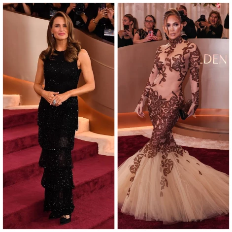 Dženifera Gārnere un Dženifera Lopesa “Zelta globusu” ceremonijas vakarā šā gada 11. janvārī. Abas dīvas vieno draudzība, taču fotografēties kopā viņas izvairījās.