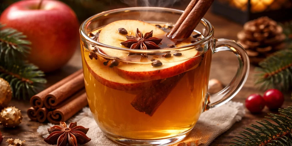 Karstais dzēriens ar āboliem