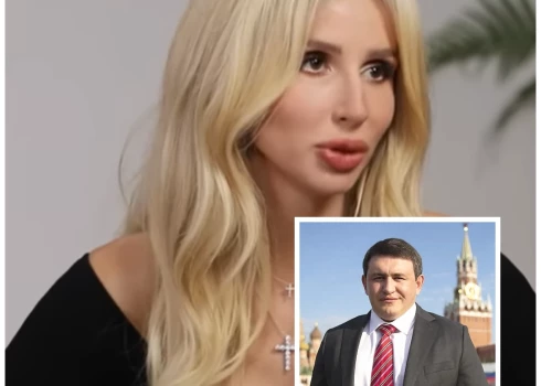 Svetlana Loboda un Vitālijs Borodins (ekrānuzņēmumi no video un soctīkliem; kolāža: jauns.lv)