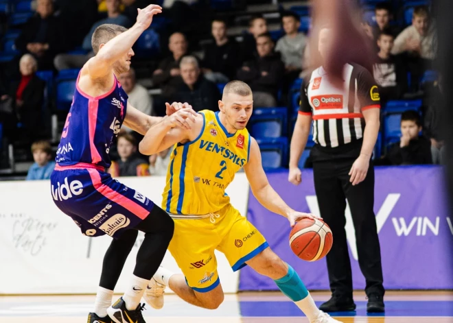 "Ventspils" salauž "Rīgas zeļļu" pretestību Latvijas-Igaunijas Basketbola līgas spēlē