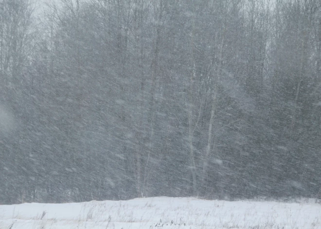Trešdienas vakarā Kurzemē sāksies sniegputenis