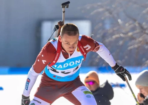 Talantīgais Latvijas biatlonists Rihards Lozbers.