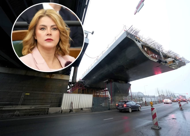 "За это кто-то должен ответить": Силиня заметила недостроенный мост Rail Baltica через Даугаву