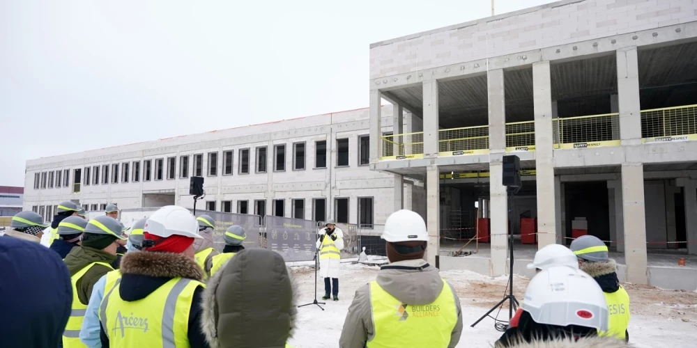 Kundziņsalas robežšķērsošanas vietā paveikti aptuveni 25% no kopējiem būvdarbiem.