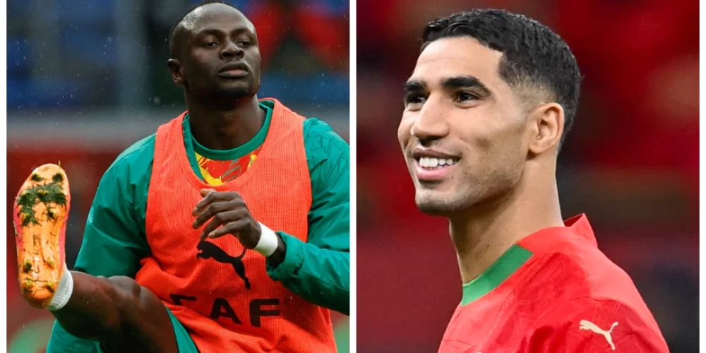 Abu finālistu spožākās zvaigznes senegālietis Sadio Manē un Madridē dzimušais marokānis Ašrāfs Hakimi.