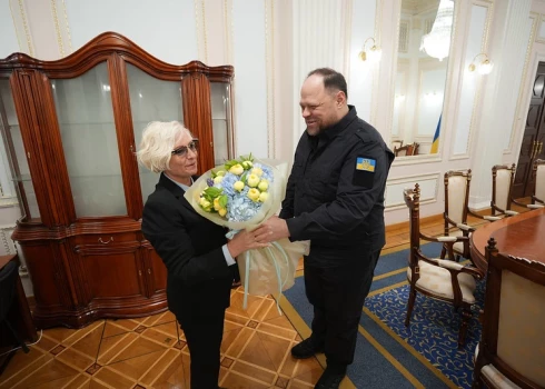 Делегация Сейма во главе с Дайгой Миериней встретилась с председателем Верховной рады Украины Русланом Стефанчуком.