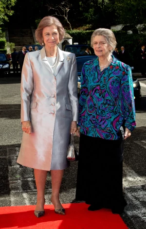 Karaliene Sofija ar māsu princesi Irēni 2016. gadā.