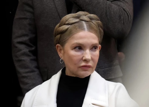 Ukrainas ekspremjere un partijas "Batkivščina" ("Tēvzeme") līdere Jūlija Timošenko.