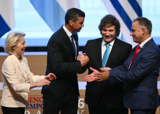 ES un Dienvidamerikas valstu kopējā tirgus bloks "Mercosur" paraksta brīvās tirdzniecības nolīgumu. Vairākas Eiropas valstis bija "pret"