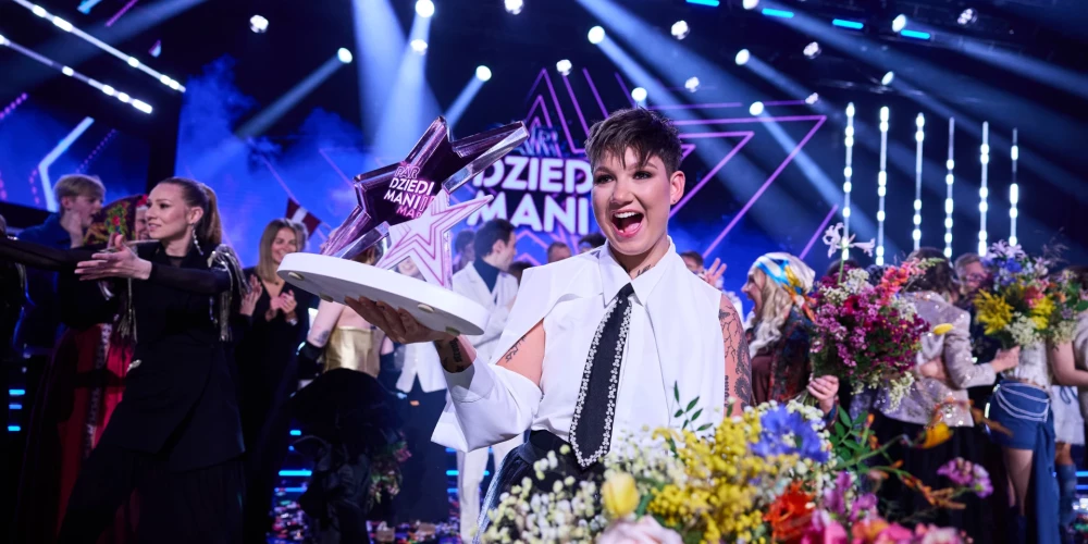 Emilija triumfē šovā "Pārdziedi mani" (foto: LSM/Lauris Vīksne)