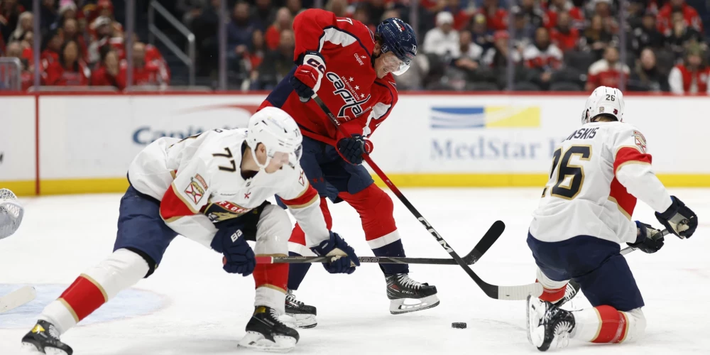 "Panthers" viesos ar 5:2 (1:0, 2:2, 2:0) guva panākumu pār Vašingtonas "Capitals".