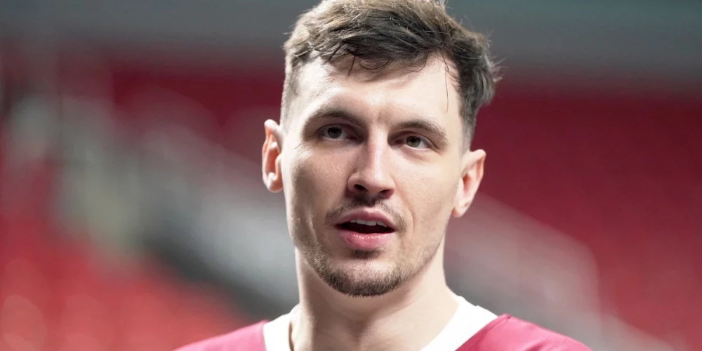 Latvijas basketbolists Rodions Kurucs. 