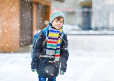 Утром до -24: в Латвии часть детей может не идти в школу из-за мороза