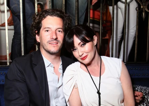 Курт Исвариенко и Шеннен Доэрти в 2012 году.