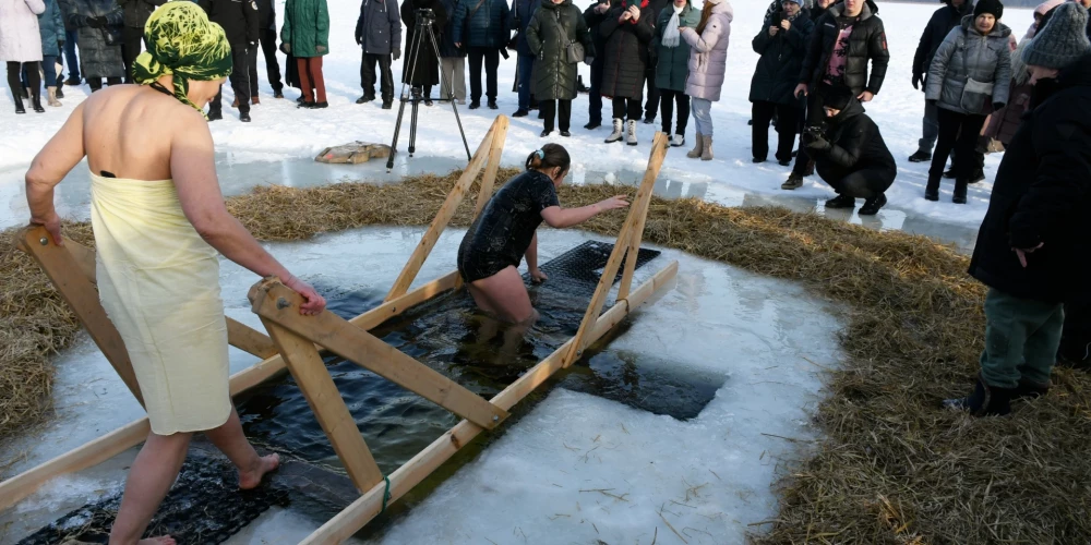 Праздник Крещения Господня в Даугавпилсе.