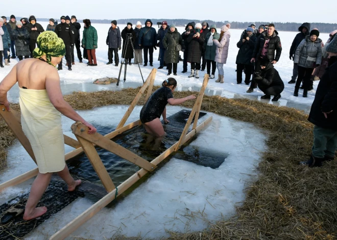 Праздник Крещения Господня в Даугавпилсе.