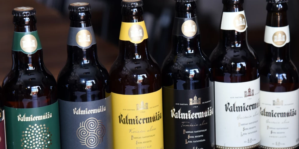 Alus darītavā "Valmiermuižas alus" ražotais alus.