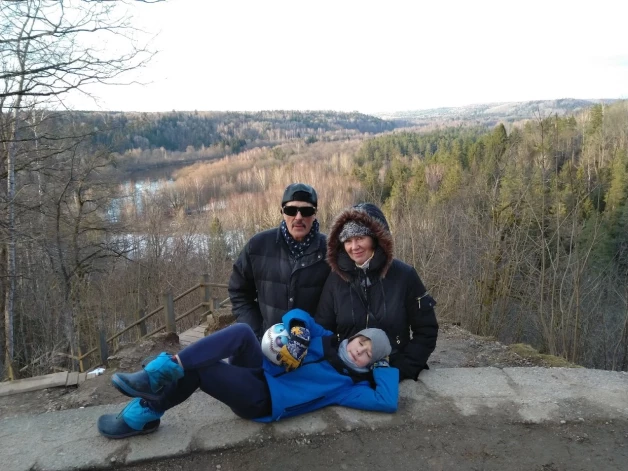 Ivars ar sievu Inesi un mazdēlu Adrianu.