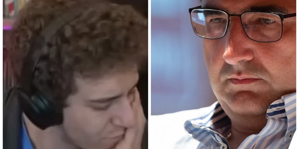 Daniels Narodickis savas dzīves pēdējā vakarā un Vladimirs Kramņiks (ekrānuzņēmums no video / Vidapress / ddp; kolāža: jauns.lv)