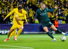 Norvēģu "Bodo"/"Glimt" UEFA Čempionu līgā "norok" titulēto Mančestras "City", kam nelīdz norvēģu snaiperis Holanns