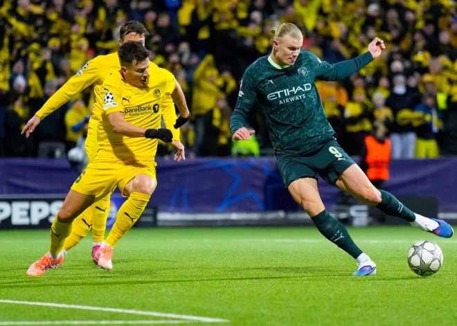 Norvēģu "Bodo"/"Glimt" UEFA Čempionu līgā "norok" titulēto Mančestras "City", kam nelīdz norvēģu snaiperis Holanns