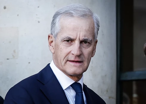 Norvēģijas premjerministrs Jūnass Gārs Stēre. 