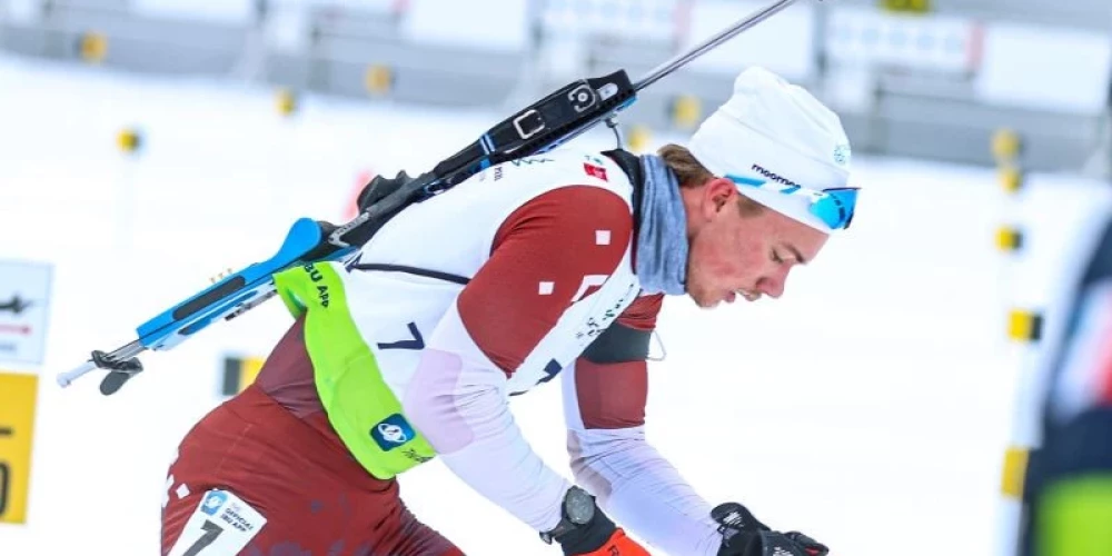 Latvijas biatlona talants Rihards Lozbers.