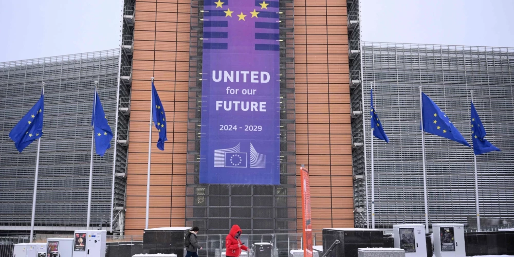 Eiropas Komisijas ēka Briselē. 