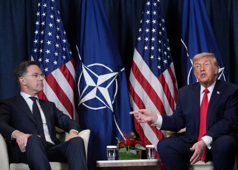 ASV prezidenta Donalda Trampa un NATO ģenerālsekretāra Marka Rutes 