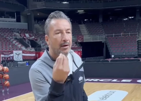 Itāļu basketbola treneris Luka Banki.