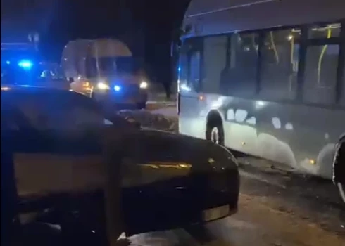 Avārija Vaidavas ielā (ekrānuzņēmums no video)