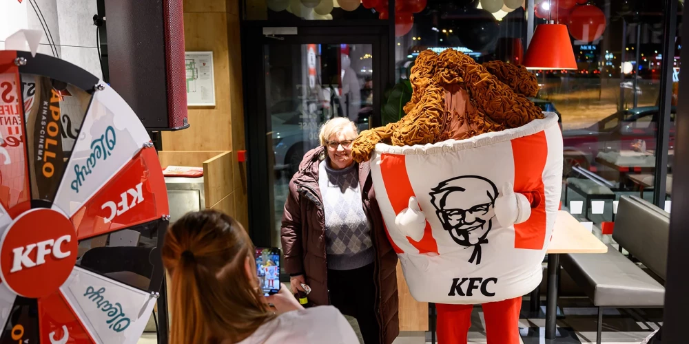 KFC открыл новый ресторан в Риге.