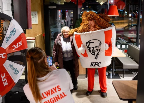 KFC открыл новый ресторан в Риге.