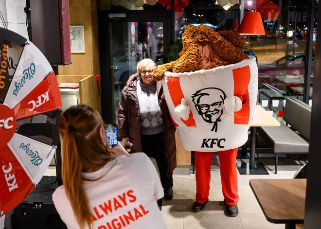 ФОТО: в Риге появился второй KFC в Латвии с drive-through