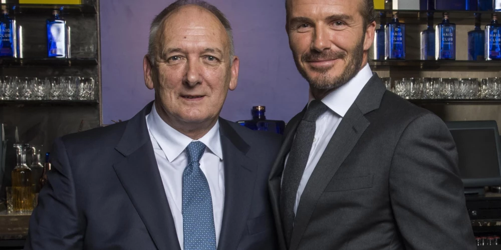 Deivids Bekhems ar tēvu Tedu Bekhemu 2017. gadā.