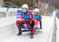 Latvijas komandai veiksmīgs Pasaules kausa posms kamaniņu sportā – trešā vieta jaukto pāru sacensībās divniekiem